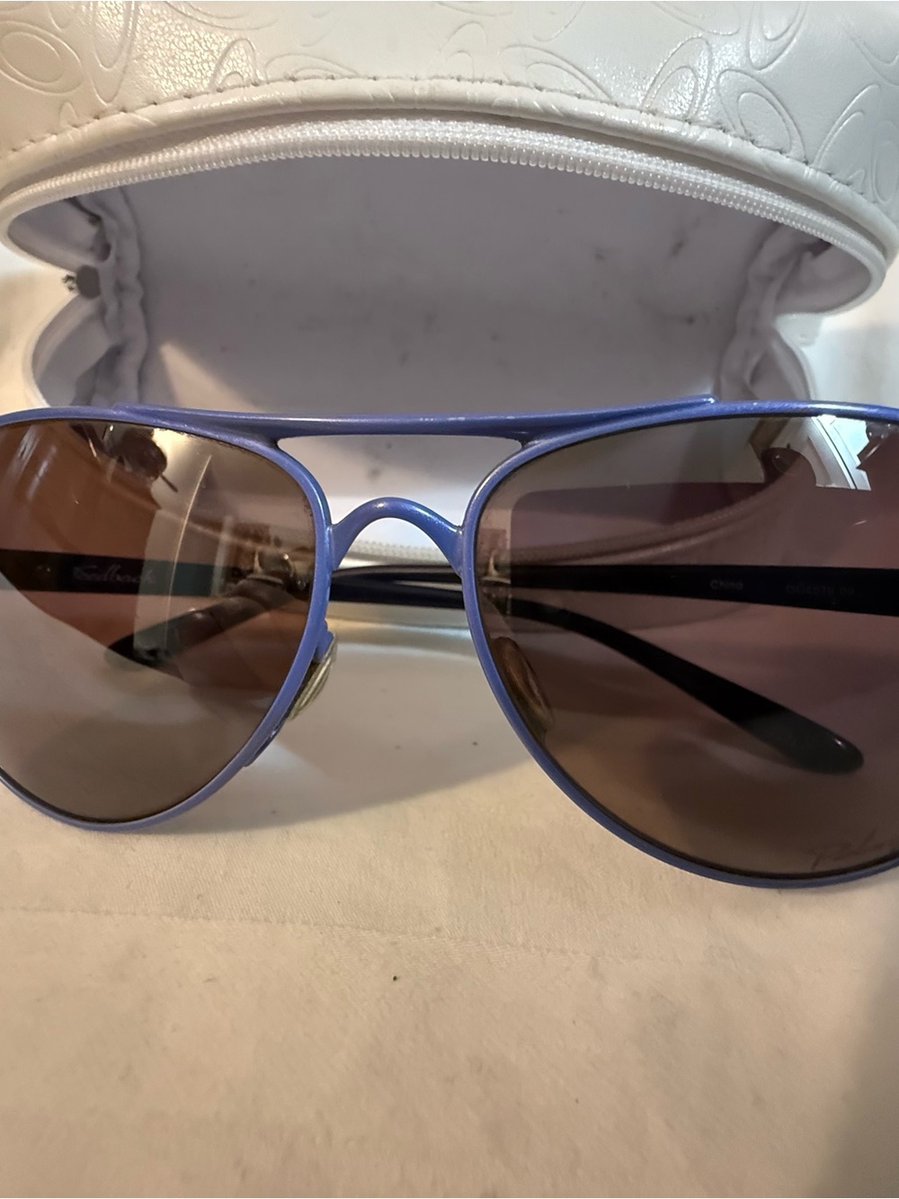 Oakley Aviator Sunglasses in Lavender Blue with Brown Lenses